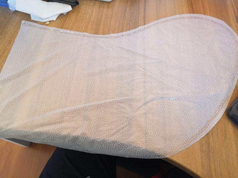 Sock-shaped double-sided PU waterproof membrane with hot melt adhesive dots