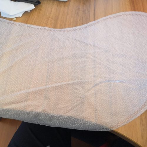 Sock-shaped double-sided PU waterproof membrane with hot melt adhesive dots