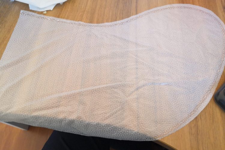 Sock-shaped double-sided PU waterproof membrane with hot melt adhesive dots Sock-shaped double-sided PU waterproof membrane with hot melt adhesive dots
